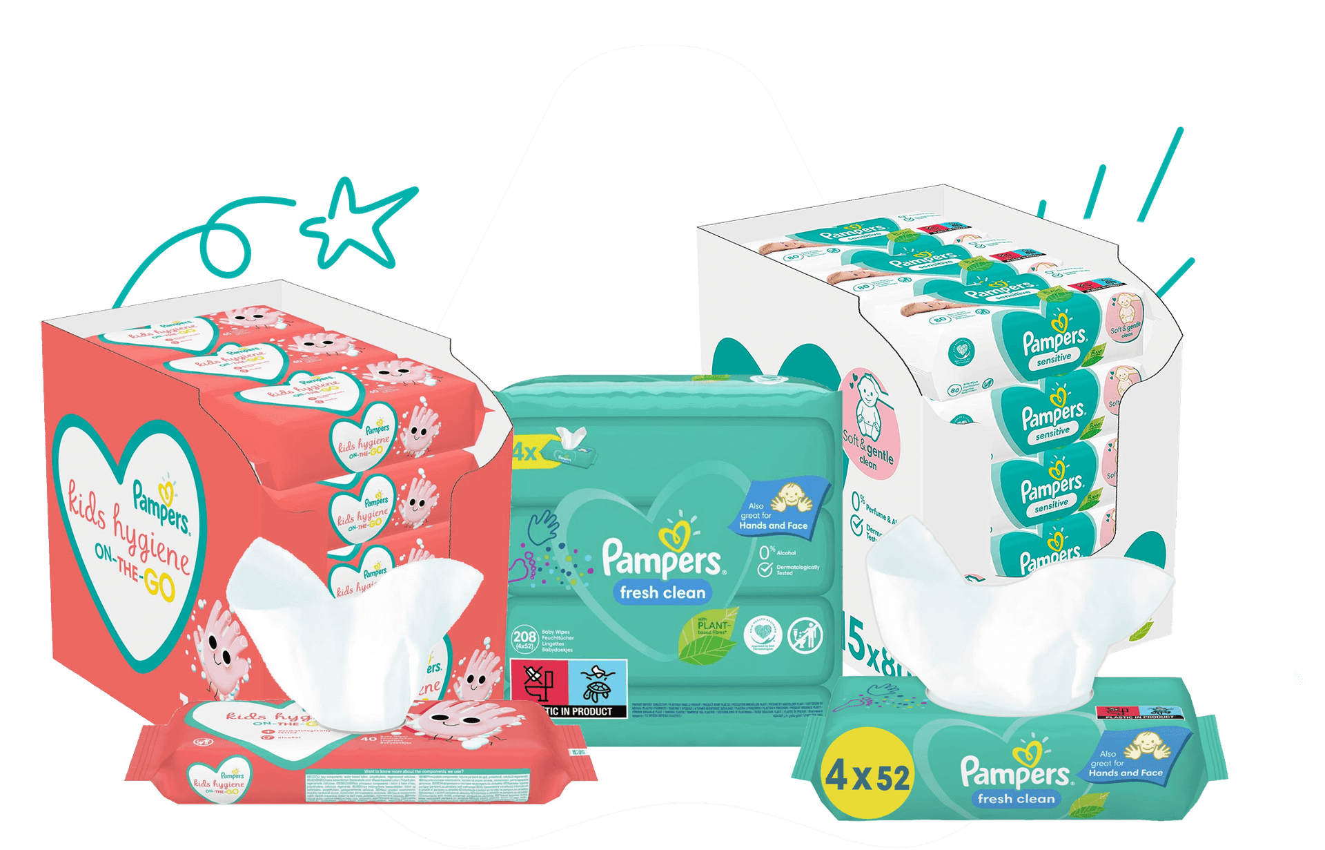 Pampers billendoekjes aanbiedingen