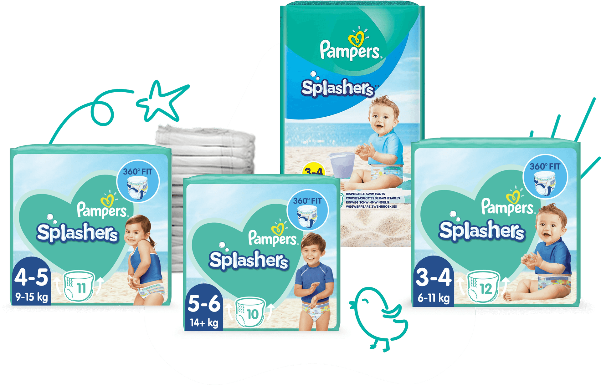 Pampers zwemluiers aanbiedingen