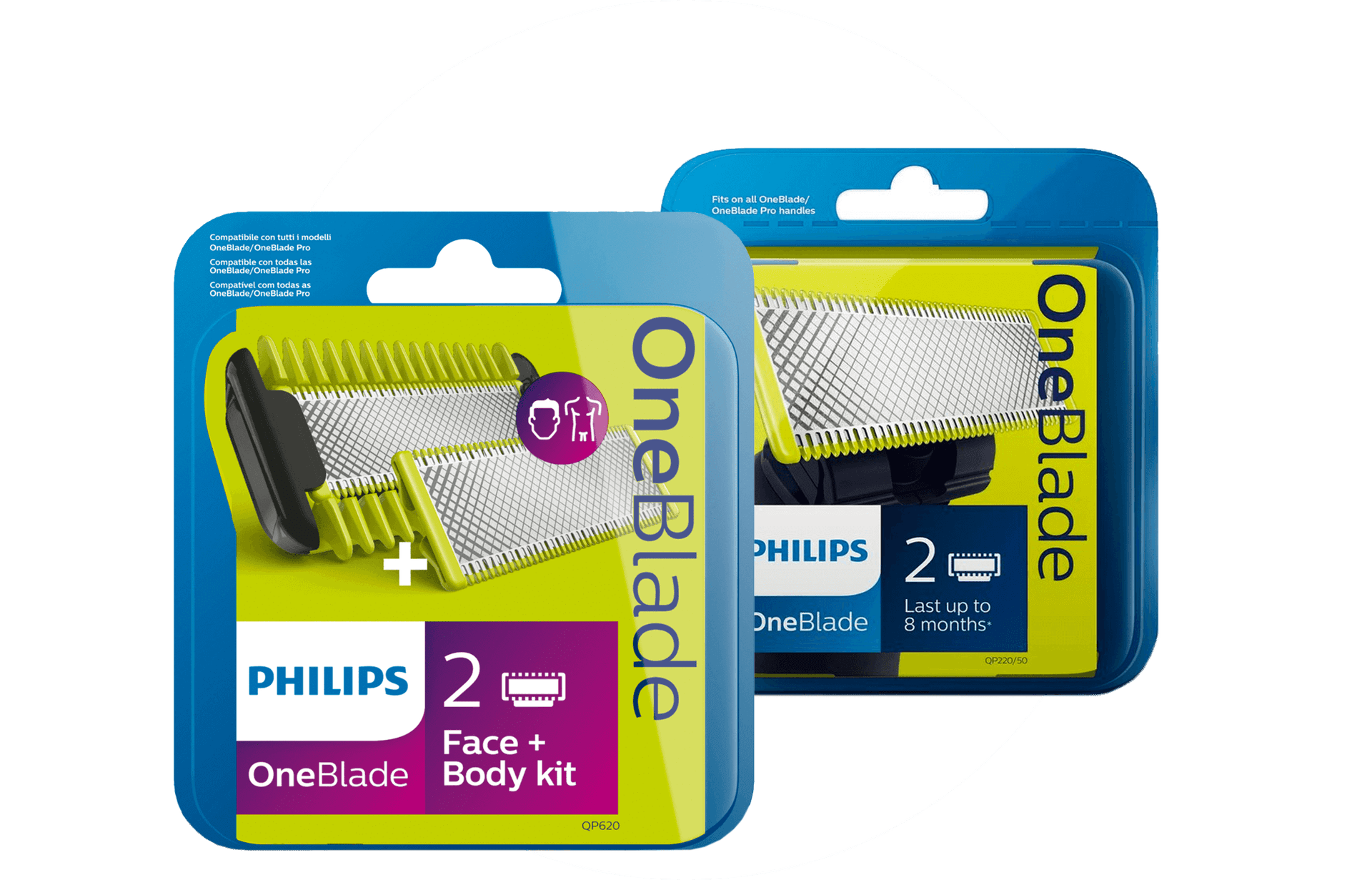 Phlips oneblade mesjes in de aanbieding